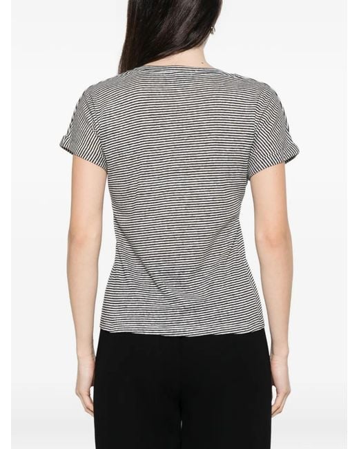 Aragona Gray T-Shirt À Rayures