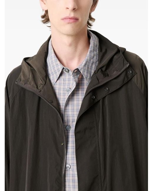 Studio Nicholson Black Hooded Jacket for men