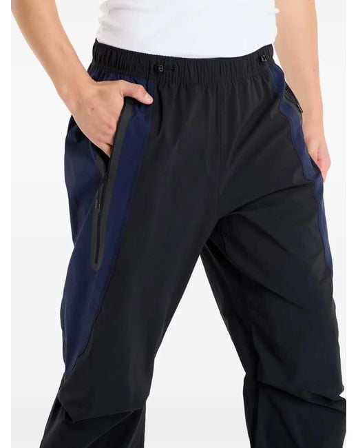 Nike Blue Colour-Block Oversized Track Pants for men