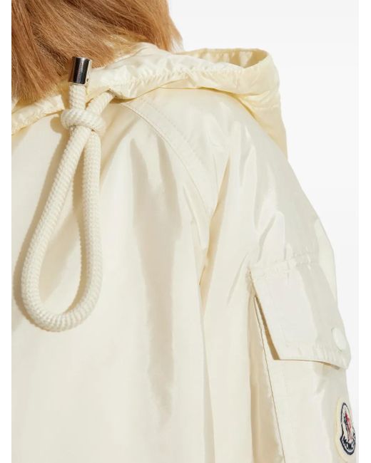 Moncler White Nylon Blouson Jacket
