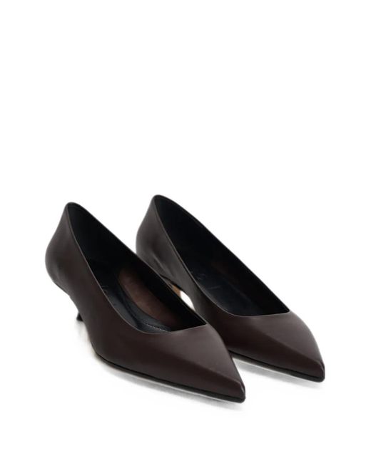 Aeyde Brown Cari Pointed-Toe Pumps