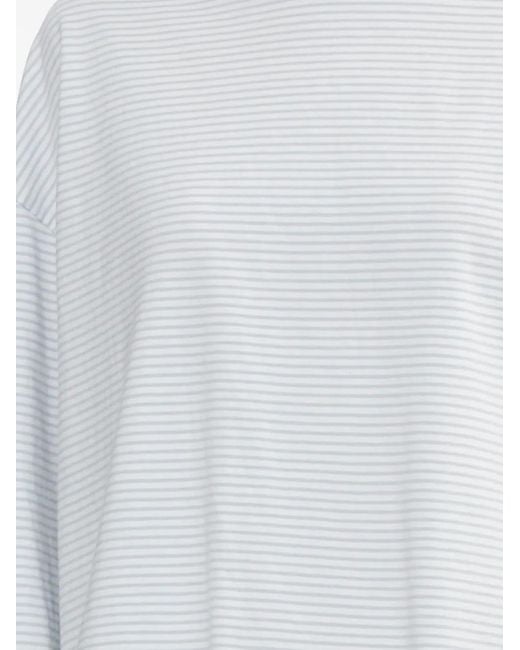 Rag & Bone White Striped Long-Sleeve Top