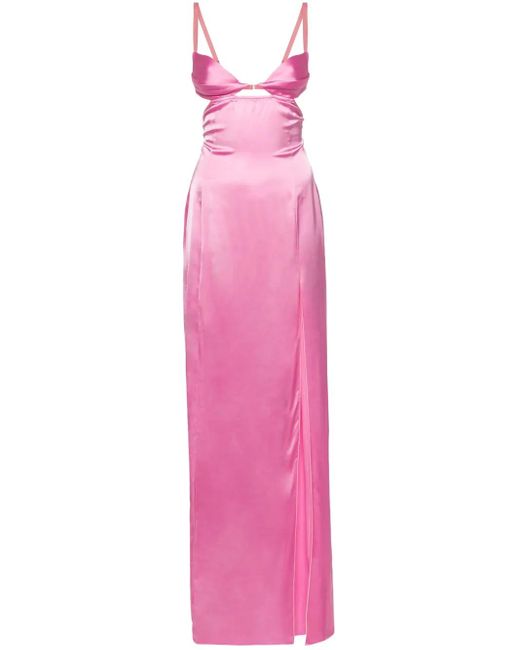 Nensi Dojaka Pink Double Petal Gown