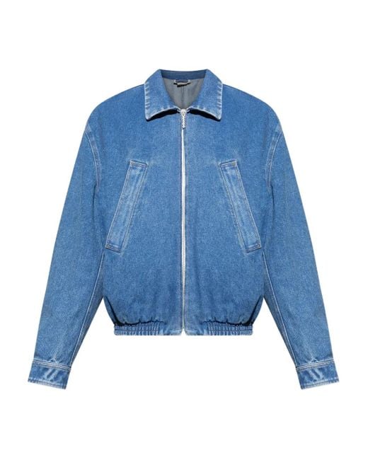Chaqueta vaquera con logo estampado Marni de hombre de color Blue