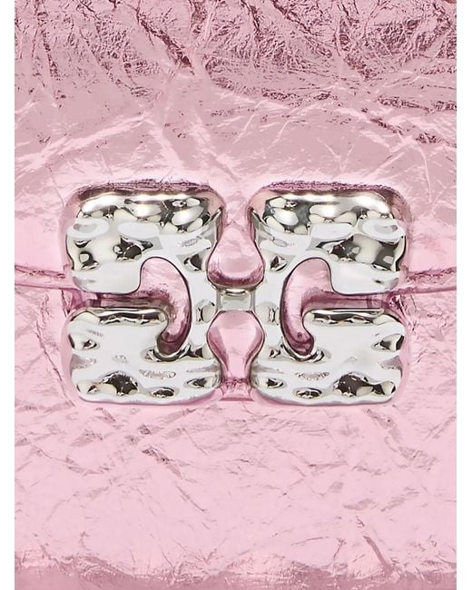 Ganni Pink Chain Shoulder Bag