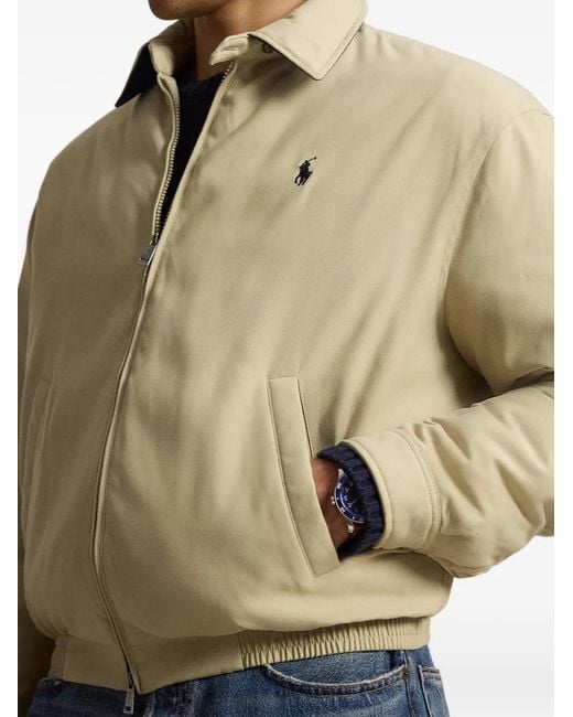 Polo Ralph Lauren Metallic The Big Bayport Embroidered-Logo Zip-Up Jacket for men