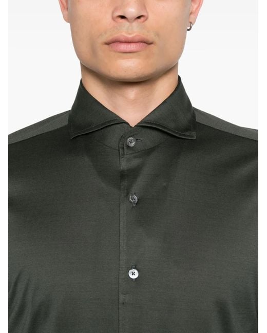 Canali Klassisches Hemd in Green für Herren