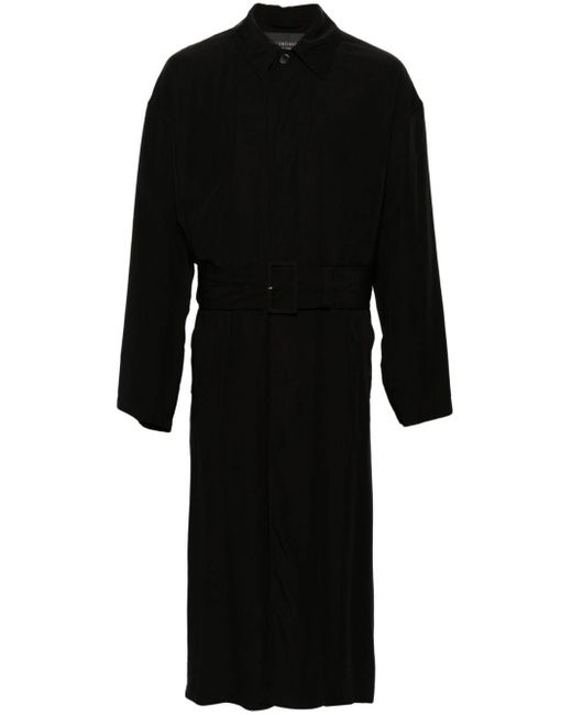 Balenciaga Black Belted Trench Coat - Men's - Lyocell for men