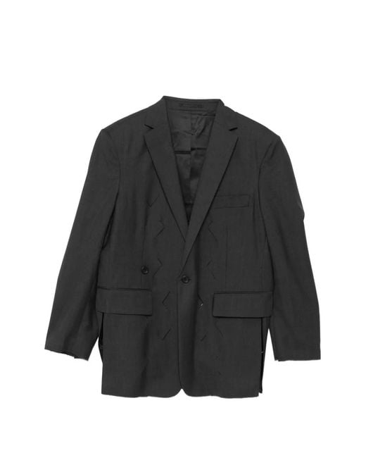 CROQUIS Black Single-Breasted Blazer for men