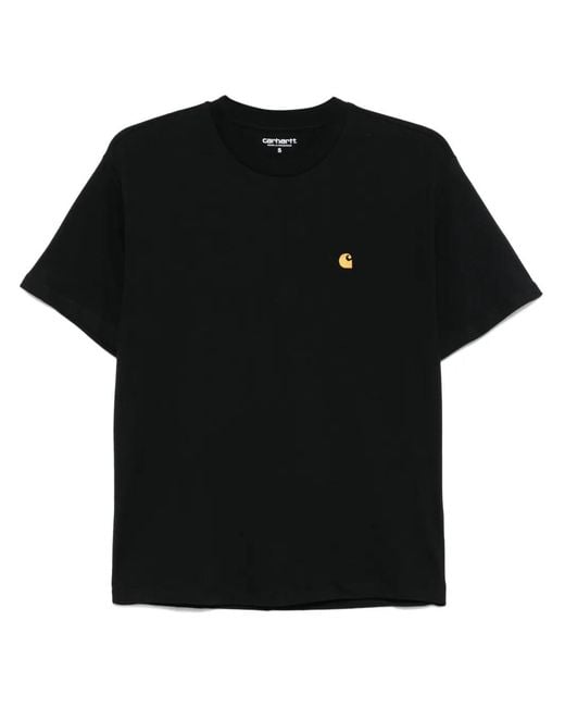 Carhartt Black Crew Neck Logo T-Shirt