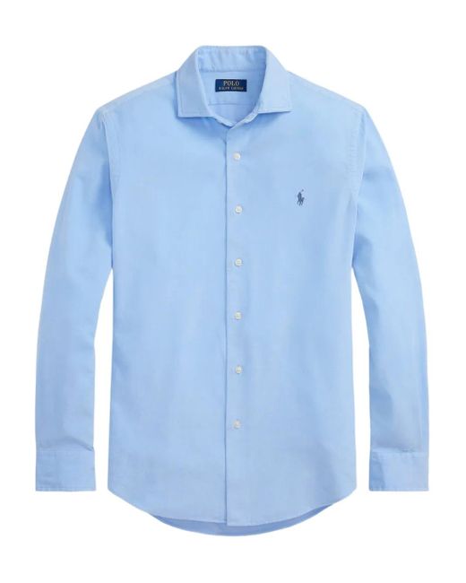 Polo Ralph Lauren Men's Blue Long-Sleeve Corduroy Shirt