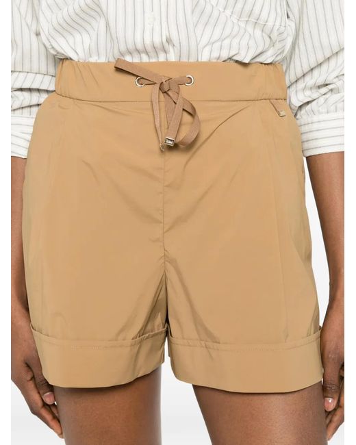 Herno Natural Drawstring Turn-Up Shorts