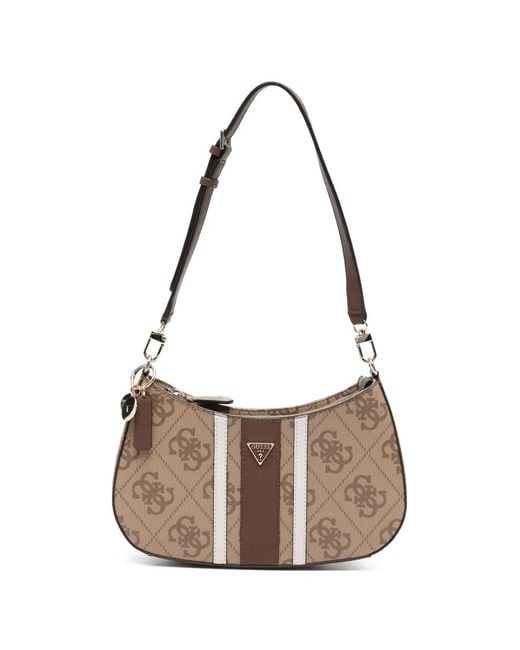 Guess White Noelle Ii Shoulder Bag