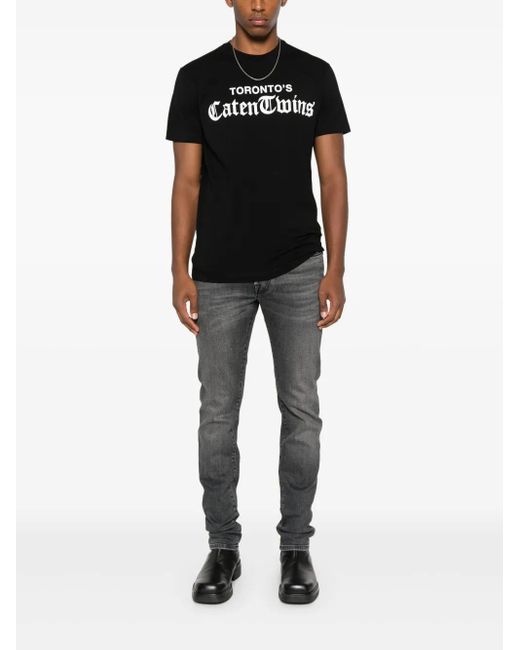 Jacob Cohen Gray Logo-Patch Jeans for men