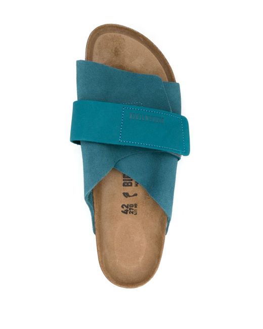 Birkenstock Blue Kyoto Suede Sandals for men