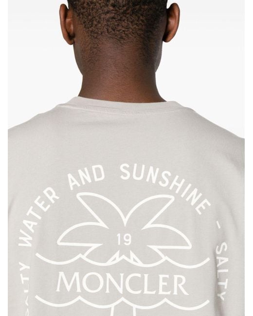 T-shirt à motif surf Moncler pour homme en coloris White