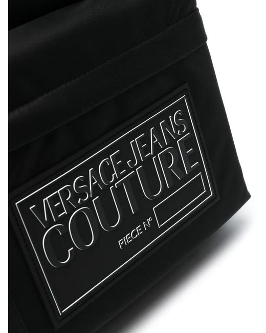 メンズ Versace Jeans Couture ロゴパッチ バックパック Black