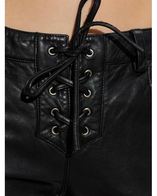 Isabel Marant Black Vanel Lace-Up Trousers