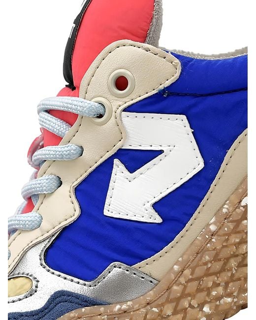ID EIGHT Blue Hana Colourblock Sneakers