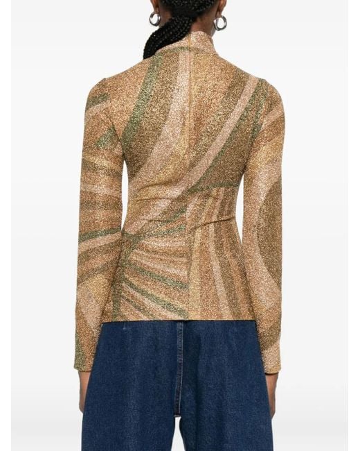 Emilio Pucci Brown Printed Top