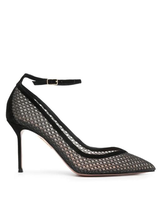 Aquazzura Asha 85mm パンプス Black