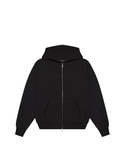Seventh Black V2 Zipped Hoodie