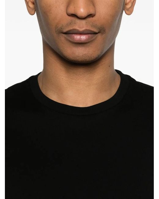 Amomento Black Short-Sleeves T-Shirt for men