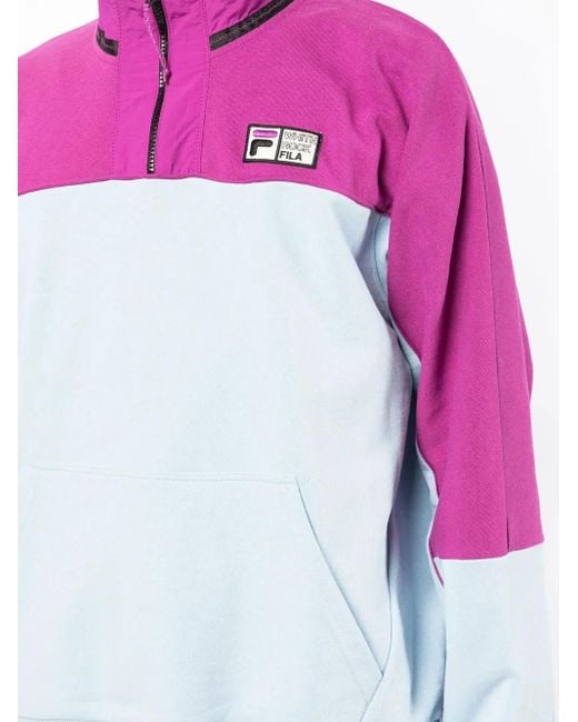 Pull À Col Zippé Fila pour homme en coloris Purple
