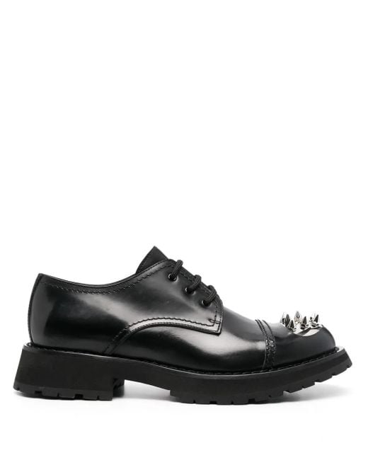 McQueen Black Business Shoes for men