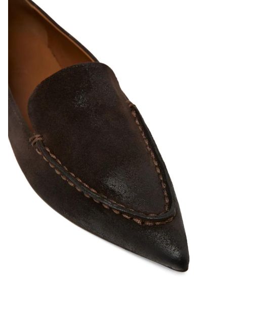 Marsèll Black Pointed-Toe Suede Pumps