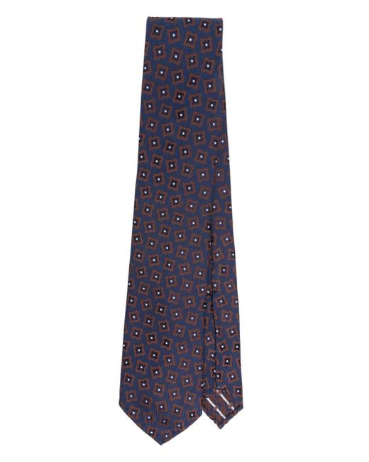 Cravatta con effetto jacquard di Lardini in Purple da Uomo