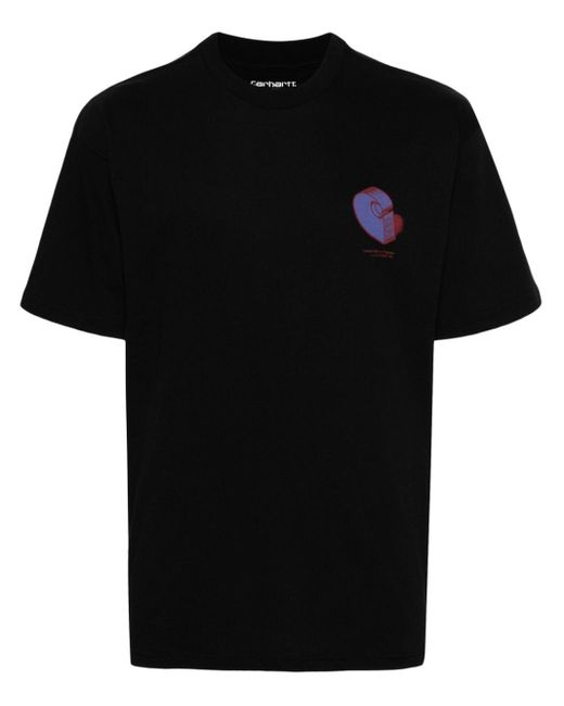 Carhartt Katoenen T-shirt Met Print in het Black voor heren