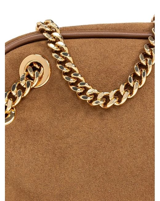 Stella McCartney Brown Bowling Tote Bag Small