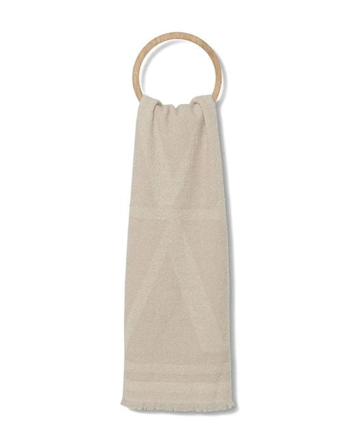 Marc O' Polo White Logo Scarf