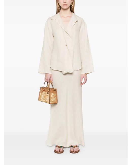 Twinset White Linen Blouse