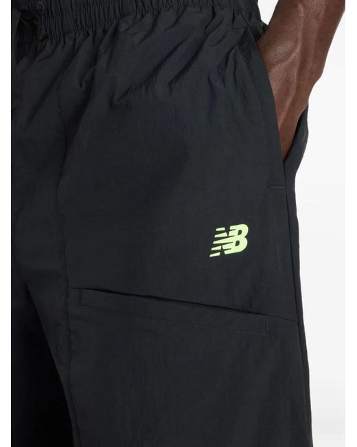 New Balance Black Castlefield Woven Track Pants for men