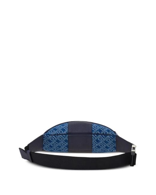 メンズ Ferragamo モノグラム ベルトバッグ Blue
