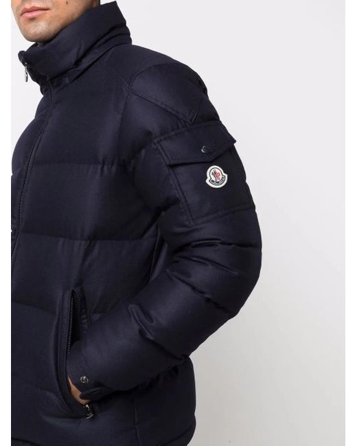 Moncler Blue Wool Montgenevre Puffer Jacket for men