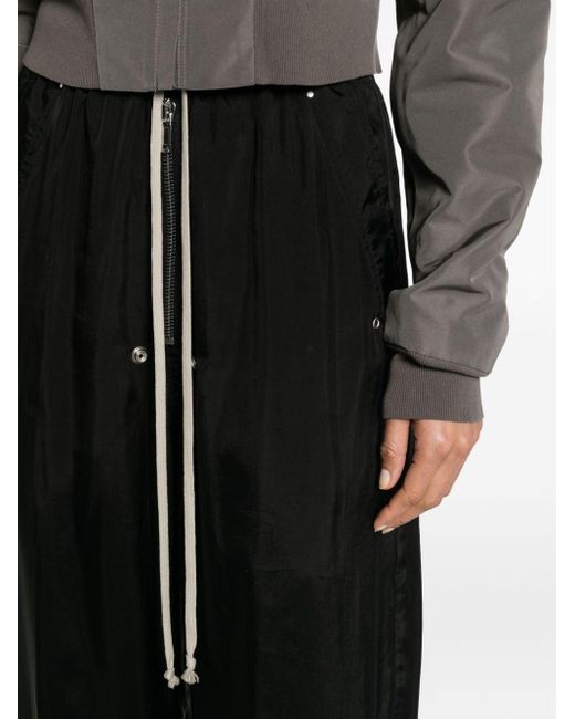 Pantalon ample à lien de resserrage Rick Owens en coloris Black
