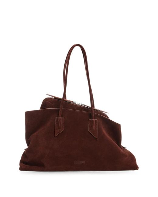 The Attico Brown Medium La Passeggiata Shoulder Bag
