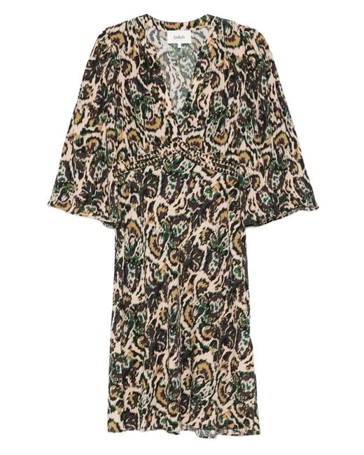 Ba&sh Natural Onia Midi Dress