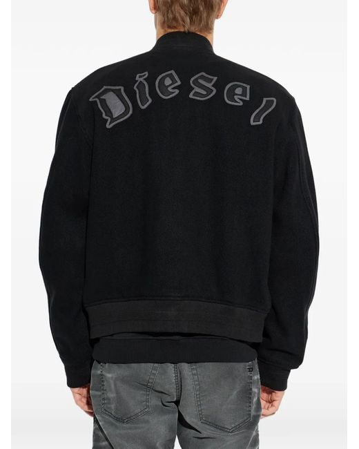 DIESEL Blue Bomber Jacket for men