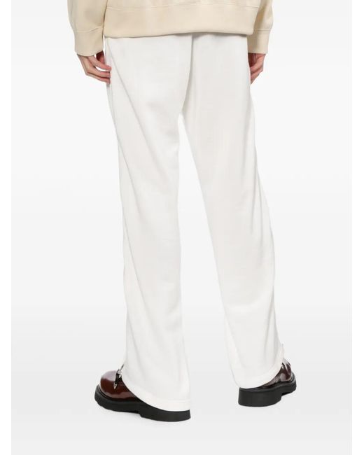 Toga White Side-Stripe Track Pants for men