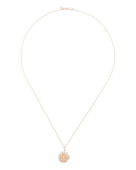 Sydney Evan White 14Ct Burst Necklace