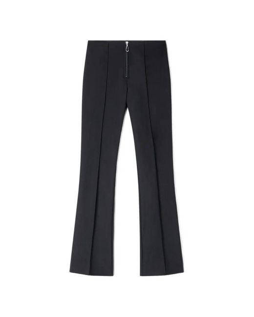 Sandro Blue Pleat And Zip Trousers