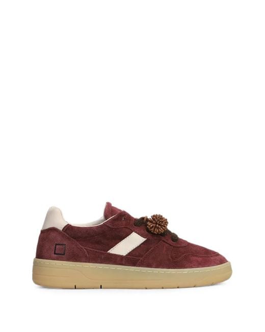 Date Brown Court 2.0 Suede Sneakers