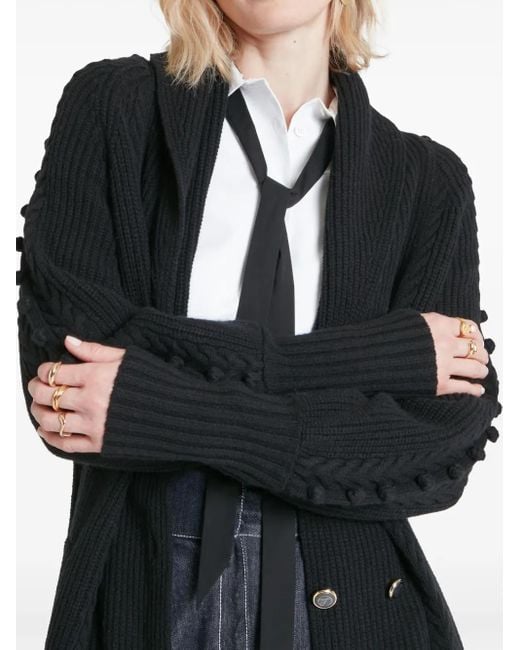 Temperley London Black Chrissie Cardi-Coat