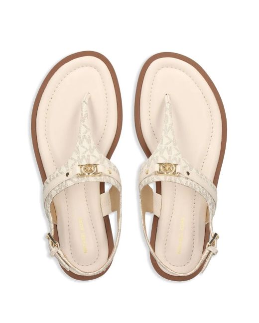 MICHAEL Michael Kors White Mandy Sandals