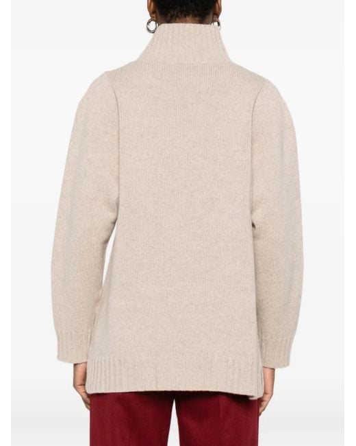 Max Mara Trui Met Hoge Hals in het Natural