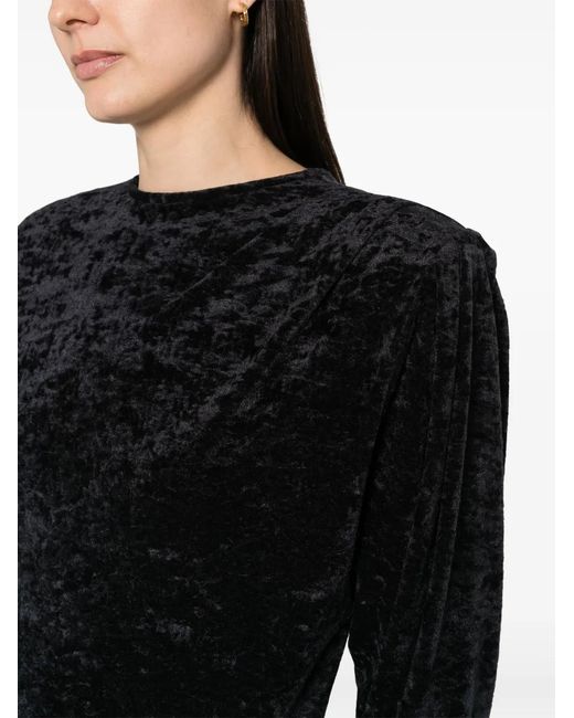 Isabel Marant Black Hadley Velvet Dress